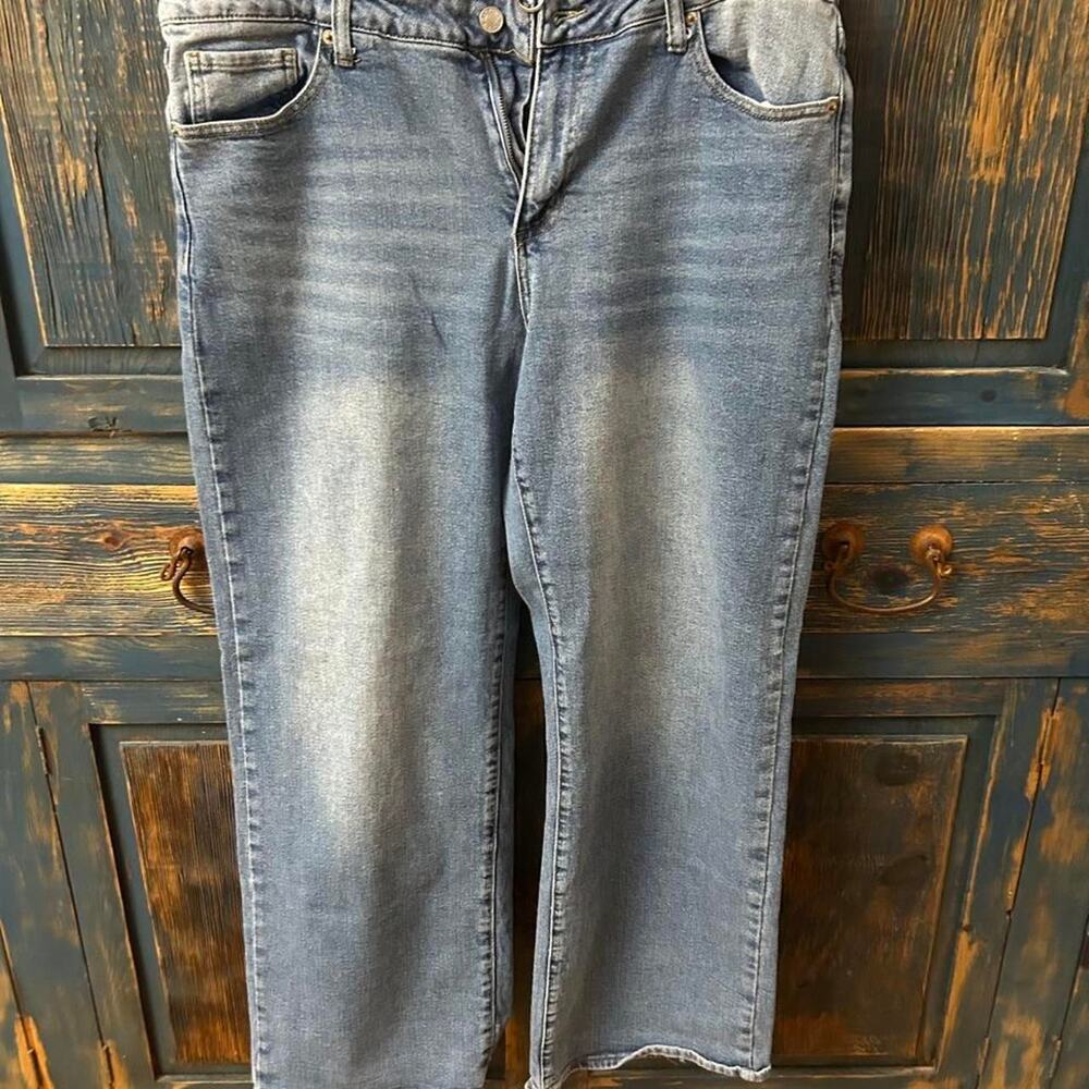 Blue denim jeans